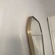 Mirror hexagonal vintage 1960 49x33cm