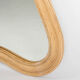Large "waves" rattan mirror