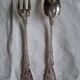 12 Art Nouveau silver-plated cutlery sets with thistle motifs