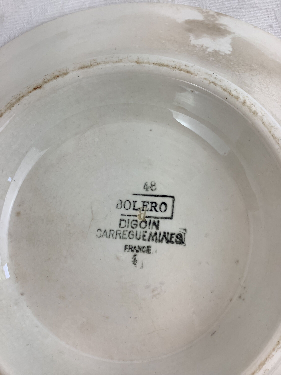 Fruit bowl made in France Sarreguemines Digoin