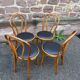 Set de 4 chaises bois courbé viennoise bistrot