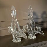 Crystal candle holders