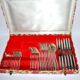 Ercuis ménagère trianon en métal argenté – set de 42 couverts de table ruban croisé