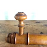 Vintage wooden patère turned