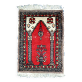 Tapis Vintage de Prière Lahore en Laine, Années 1950, Artisanat Pakistanais