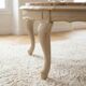 Louis XV coffee table in ochre marble