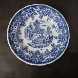 Set de 15 assiettes plates à motifs anglais Lunéville