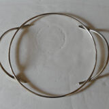 Oval cheese platter in marble and silver