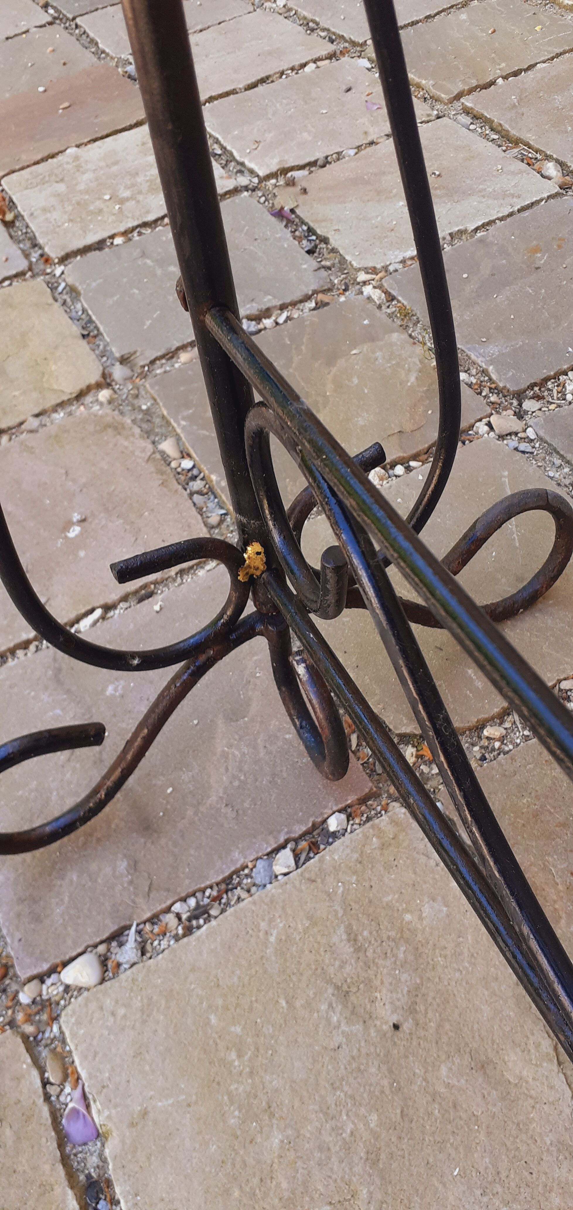 Jardinière en fer forgé vintage année 50