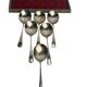 Art de la table, six cuillères à glace métal argenté anglais vers 1930