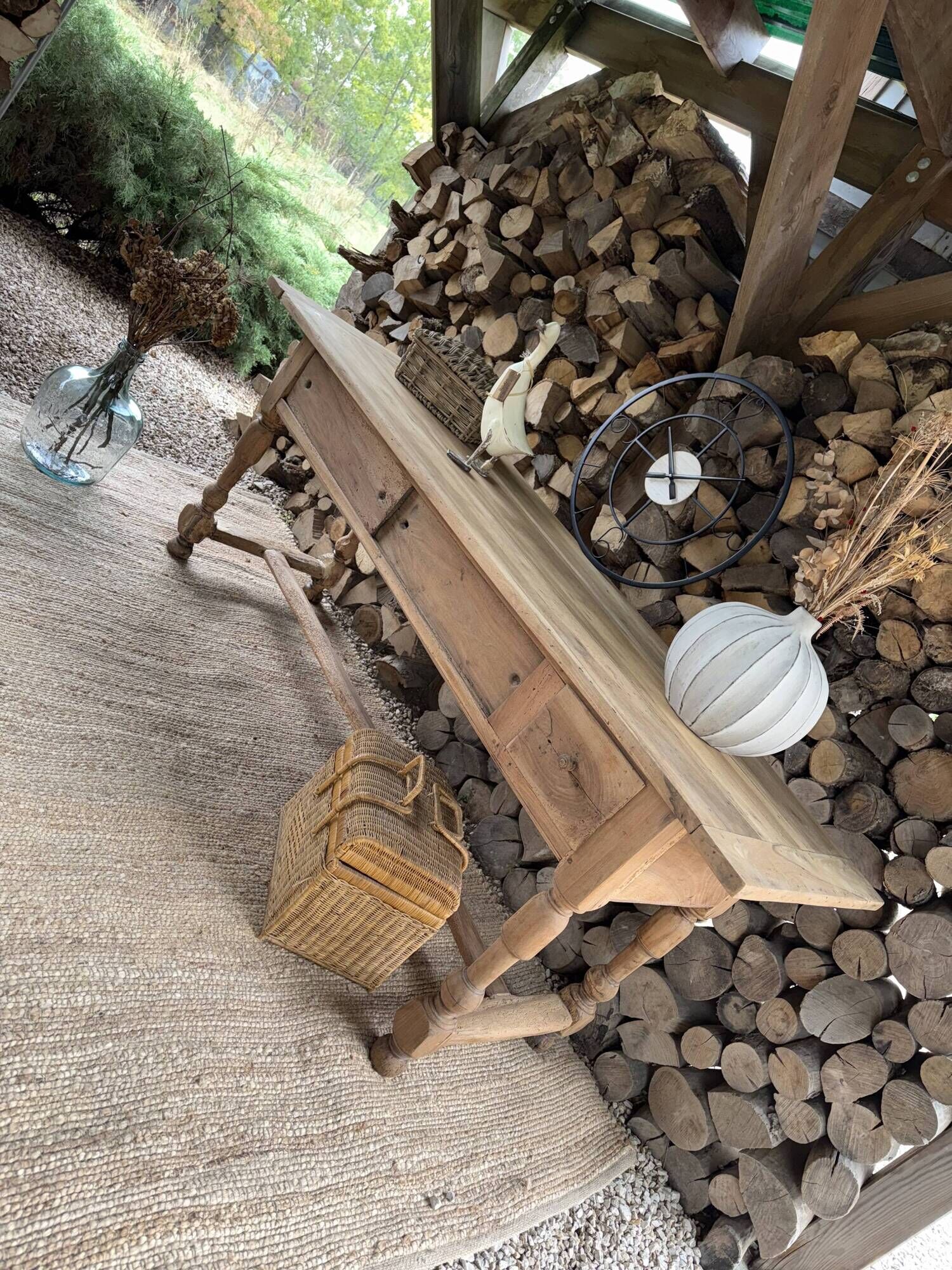 Work table or renovated antique draper's table