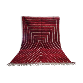 Off-white Moroccan rug with geometric patterns, 200cm x 300cm