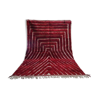 Off-white Moroccan rug with geometric patterns, 200cm x 300cm