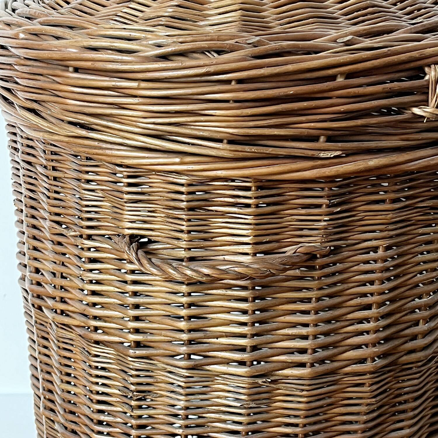 Rattan laundry basket