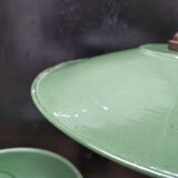 Enameled sheet metal pendant lights