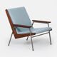 Vintage armchair model 2520 by Gelderland, blue upholstery, 1960s