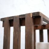 Vintage wooden column bookcase shelf