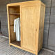 Raw wood wardrobe