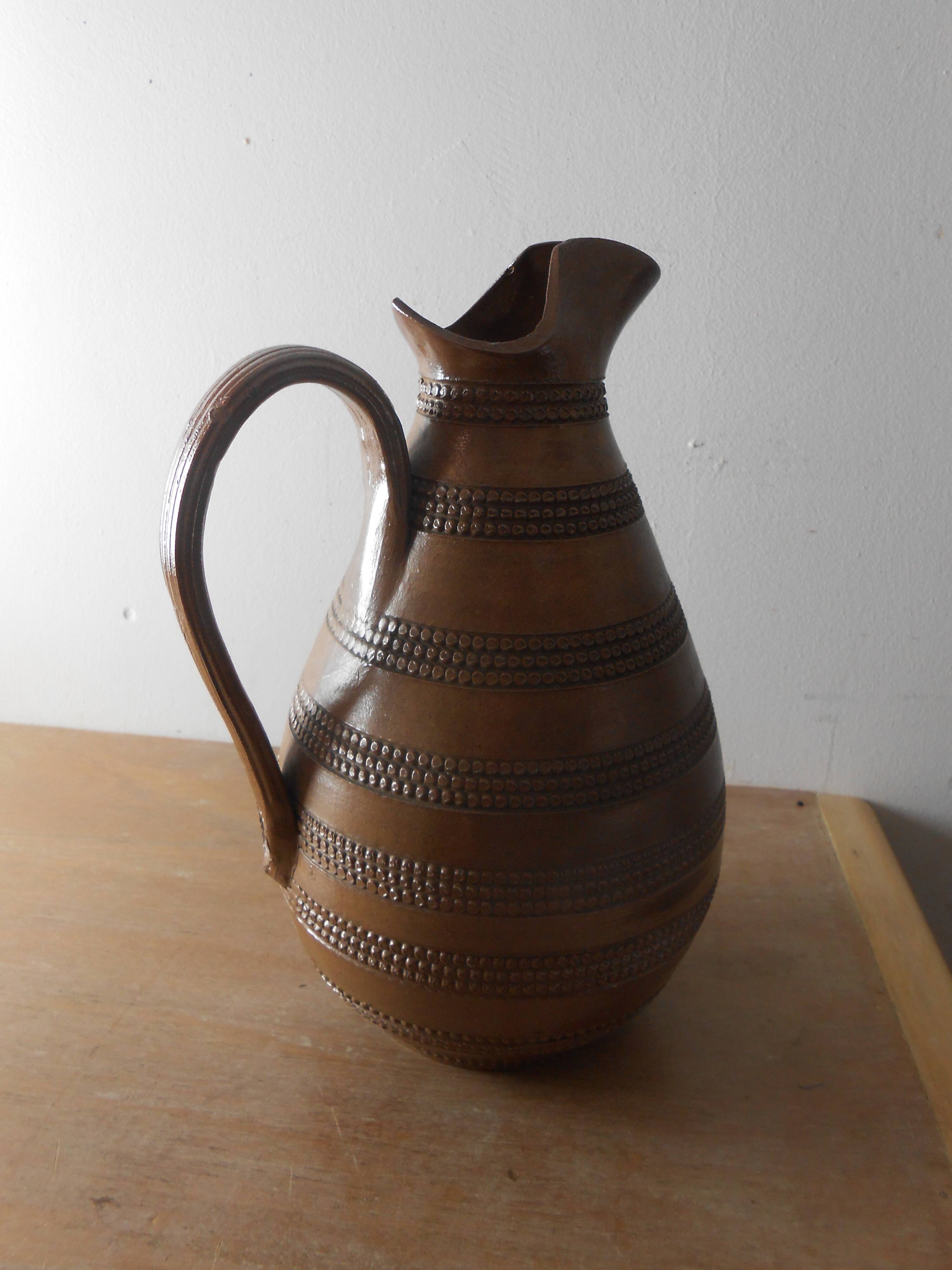 Stoneware pitcher