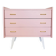 1950s pink and gold chest of drawers