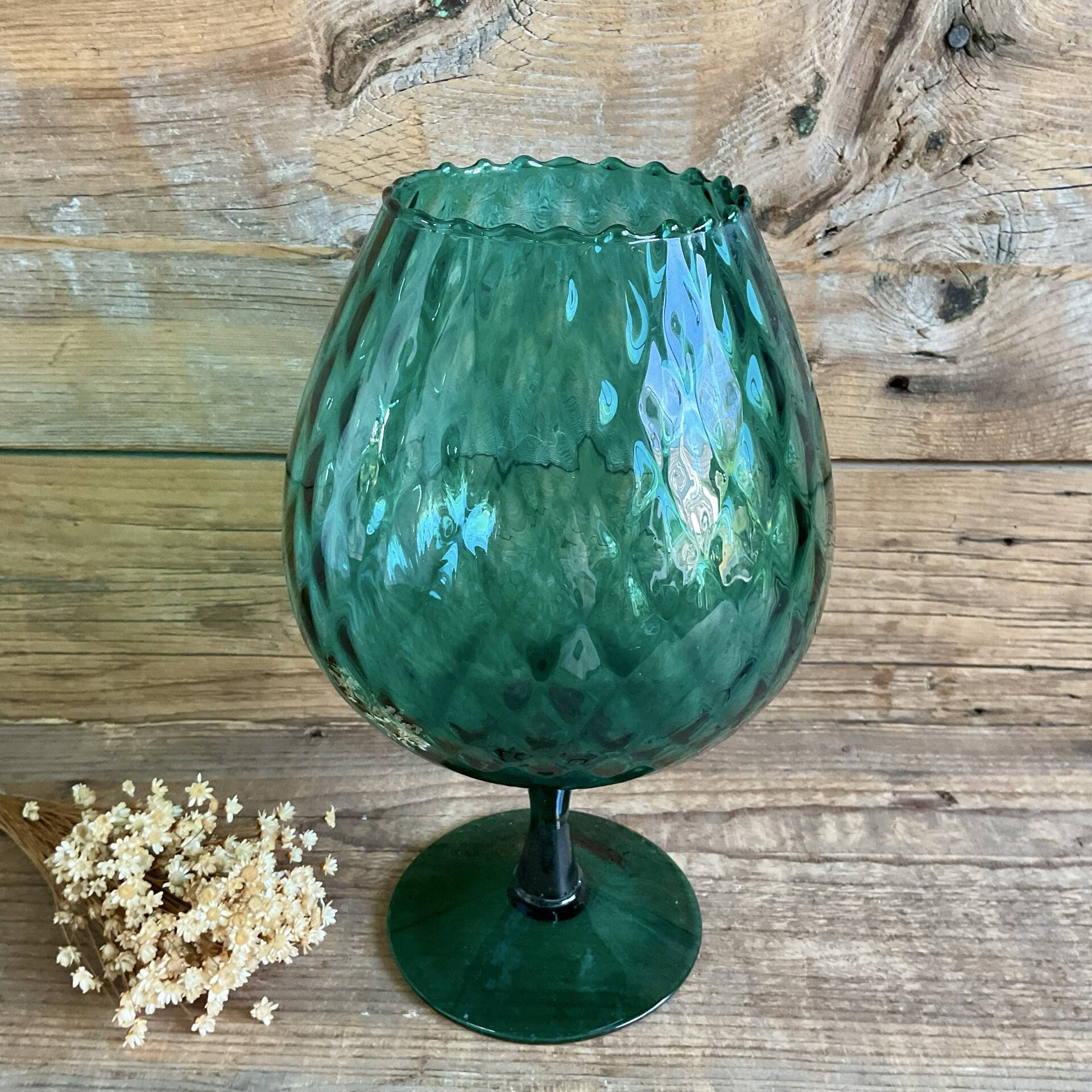 Emerald green Empoli vase