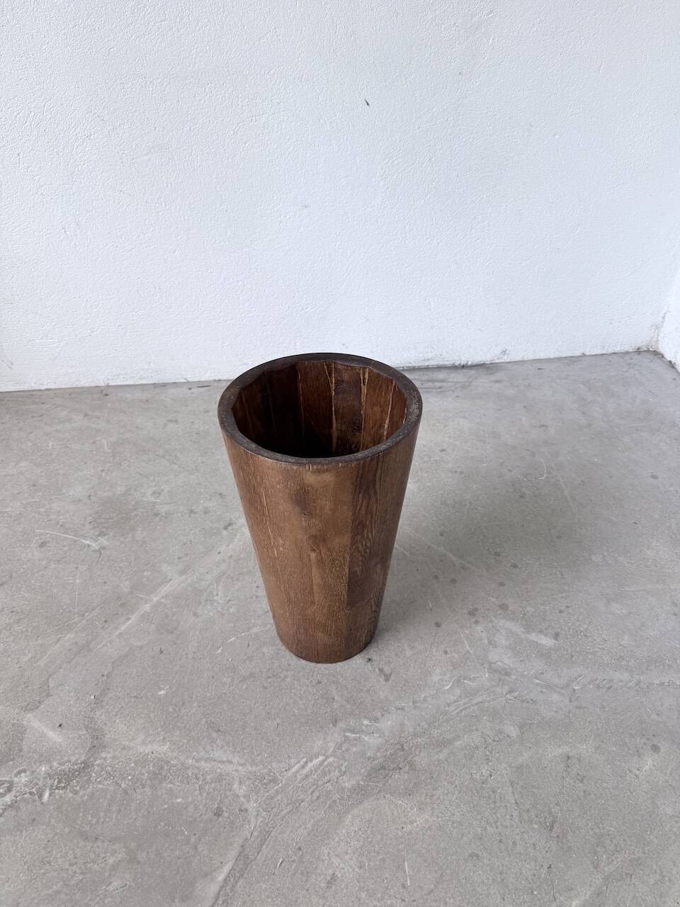 Sculpted wooden umbrella stand 1950