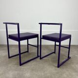 2 postmodern design chairs, 80s