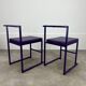 2 chaises design postmoderne, années 80