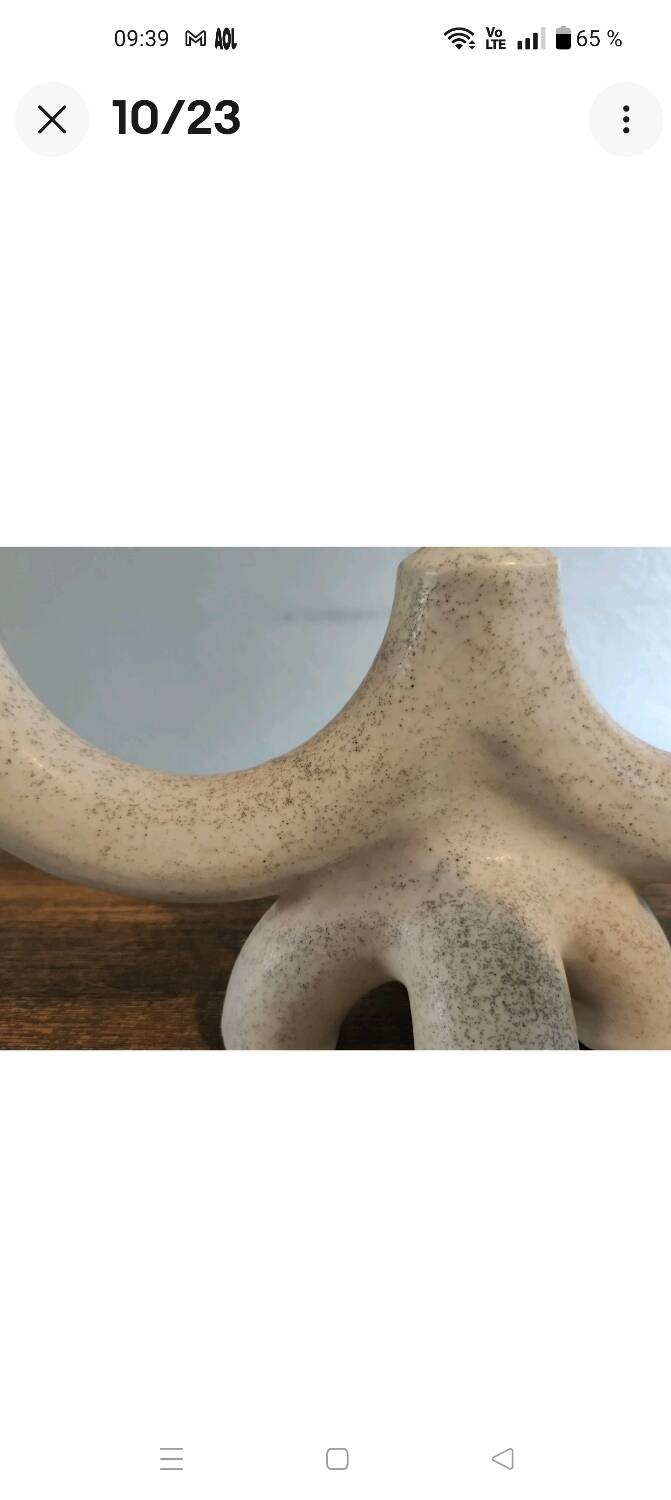 Suzanne ramié atelier madoura 1950 pair of candlesticks