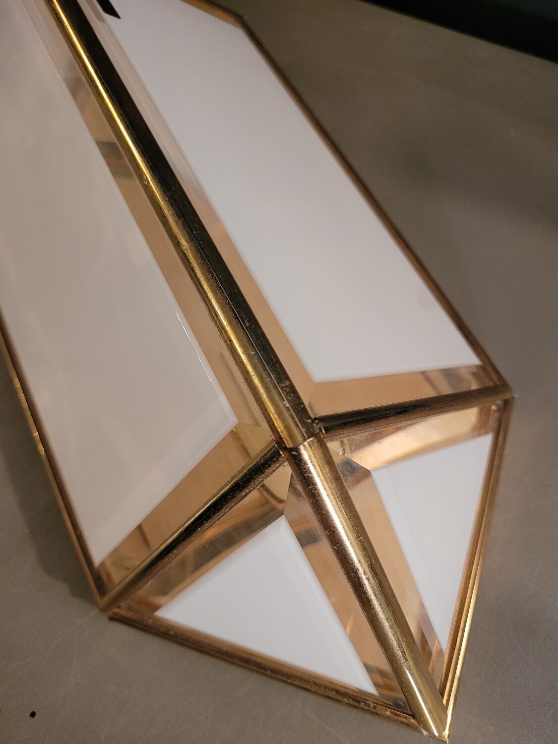 Italian wall light in glass and 24-carat gold plating