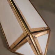 Applique italienne en verre et plaqué or 24 carats