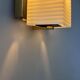 Vintage wall lamp, opaline and brass, France 1950