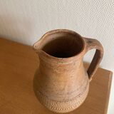 Stoneware carafe signed La Hulotte Caylus