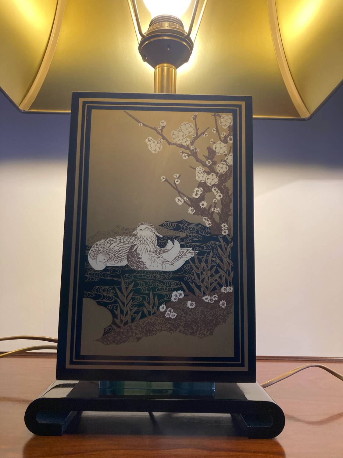 Pair of Le Dauphin pagoda lamps
