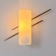 Vintage wall light, brass and opaline, France, 1960.