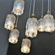 Modernist Crystal hanging 7 Fires, Germany 60s