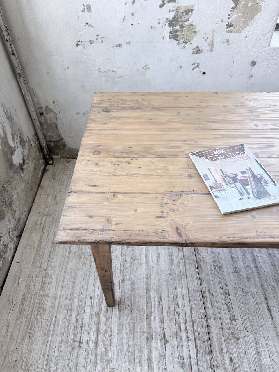 1950 pine farmhouse table 2m