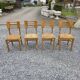 4 Vintage Chairs by Pierre Cruege, French design from the 60s