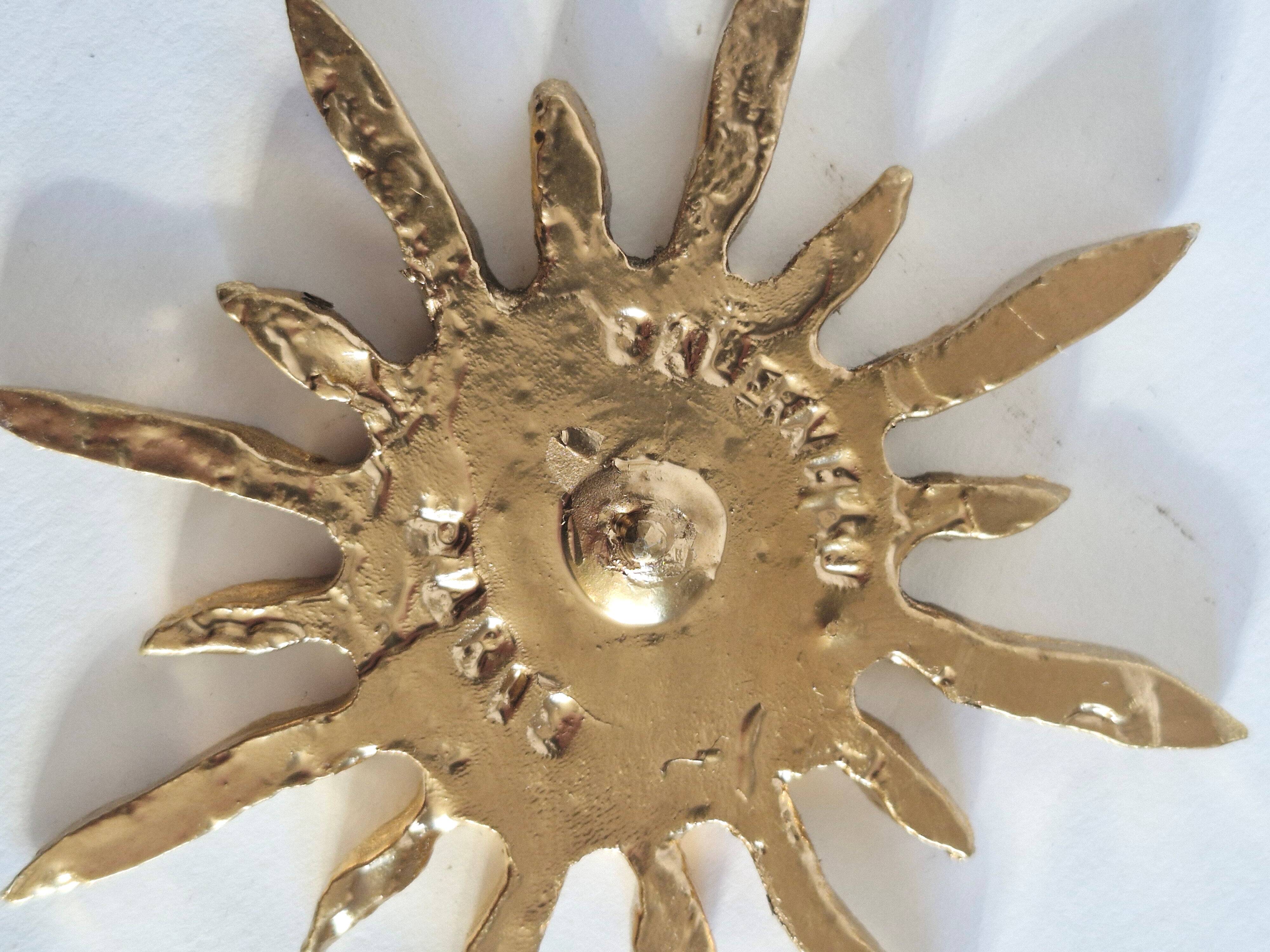 Gilded bronze lamp Stéphane Galerneau