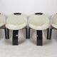 Ensemble de 4 chaises Giovanni Offredi Sail par Saporiti Italie 1973