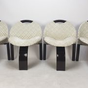 Ensemble de 4 chaises Giovanni Offredi Sail par Saporiti Italie 1973