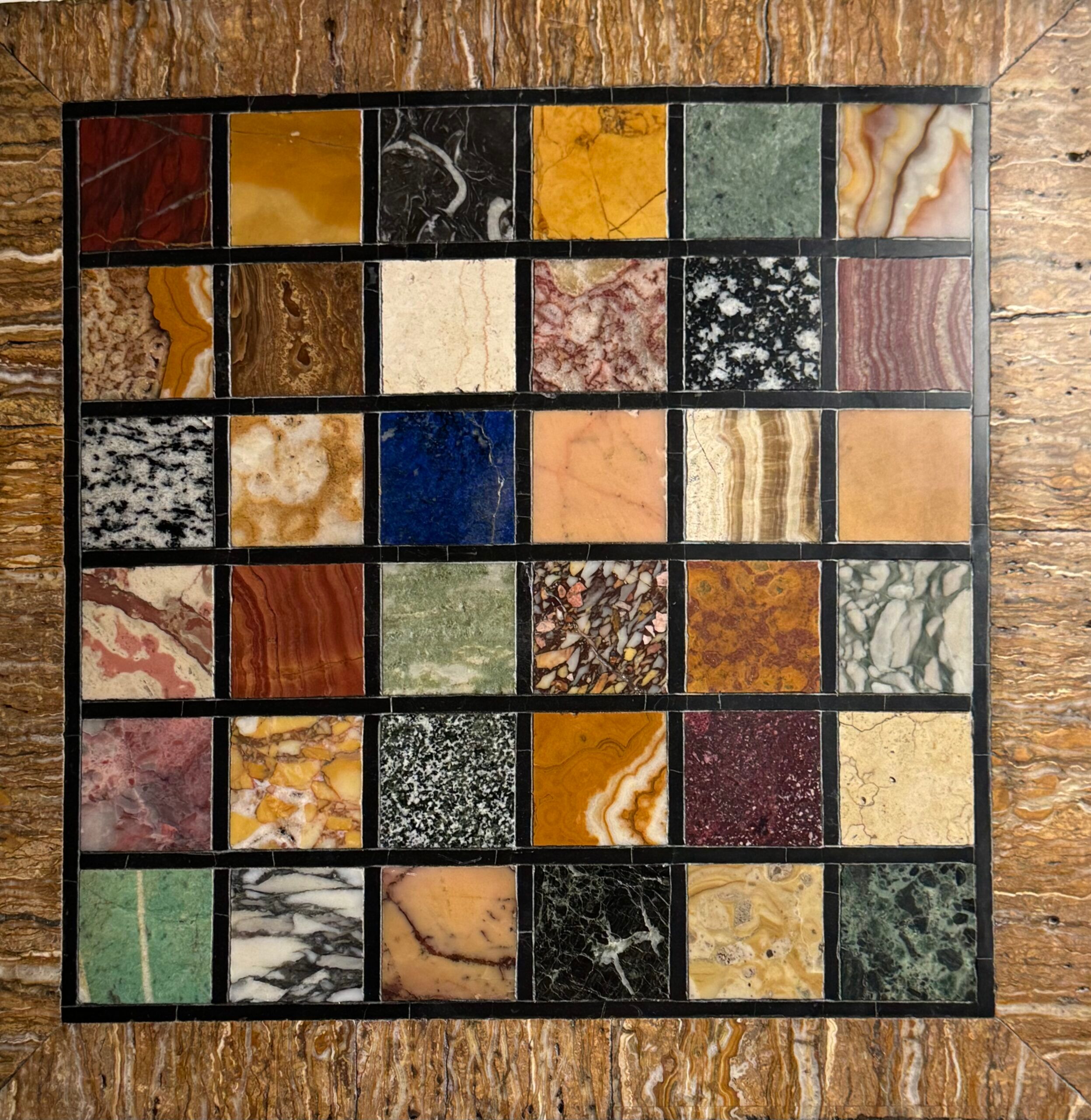 Grand tour marble specimen tablet 19th century