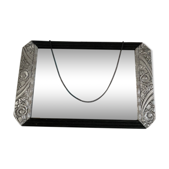 Renovated antique art deco mirror