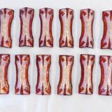 12 knife doors in limoges enamel signed marylou