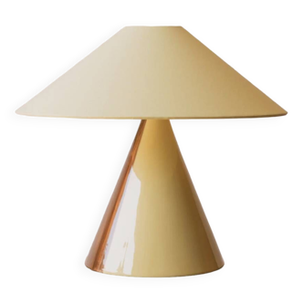 Toffee & Yellow table lamp
