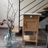 Solid wood bedside table