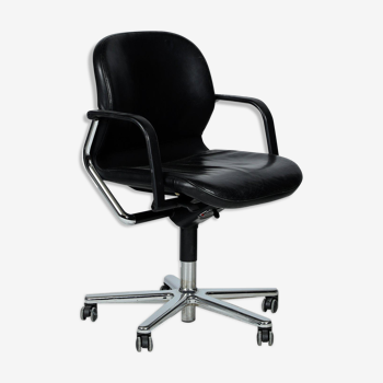 Chaise de bureau design Wilkhahn noire