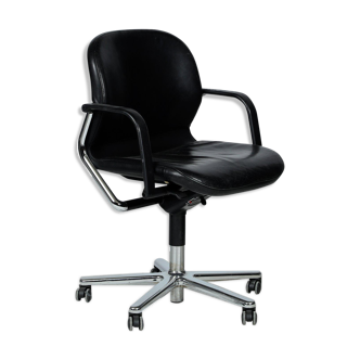 Chaise de bureau design Wilkhahn noire