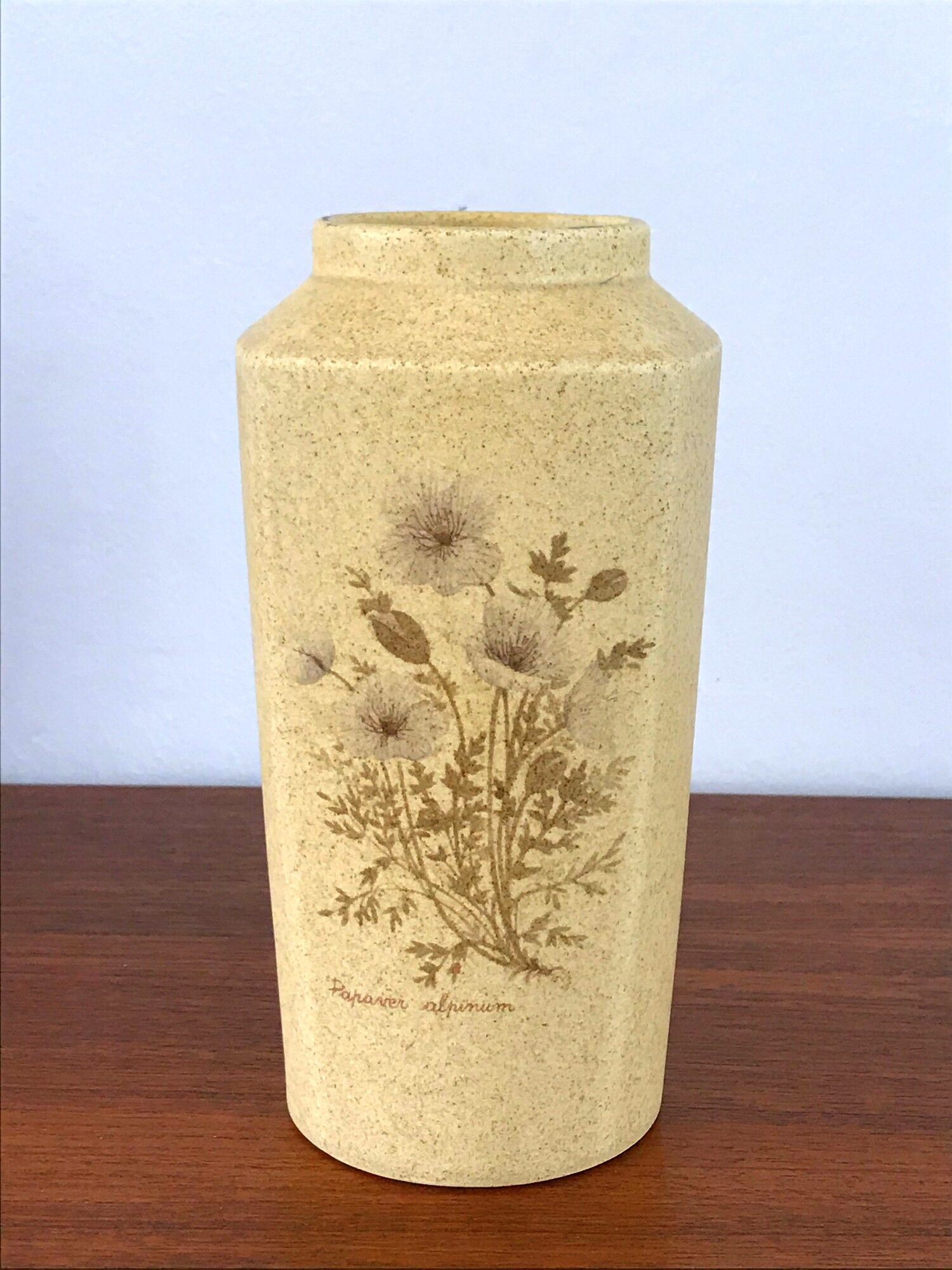 Vintage stoneware vase 70s
