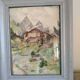 Old mountain landscape watercolor by Roy?